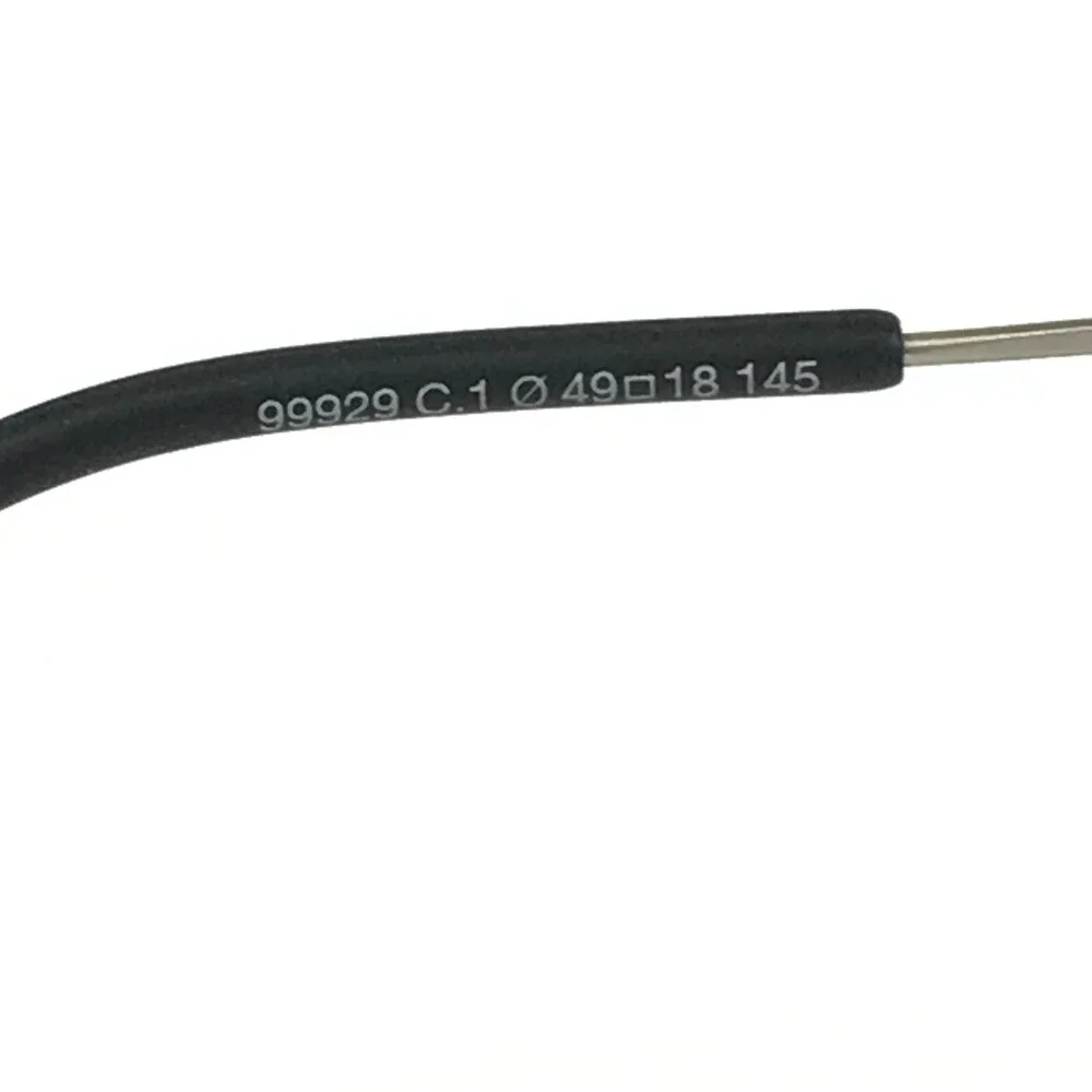 West Italy 99929 C.1 Eyeglasses Frames Black Silver Round Full Rim 49-18-145
